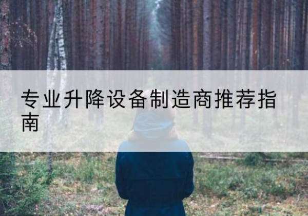 溧阳电动剪叉升降平台厂家-专业升降设备制造商推荐指南